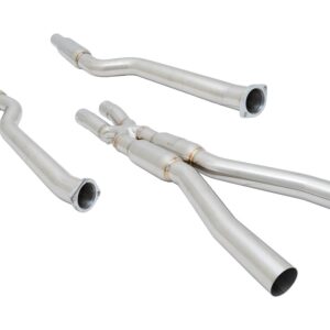 Supremo Exhaust System for BMW E60 M5 05-10 - Burnt Rolled Tips - MR-ABE-BE60M5-VO-R+L + MIDPIPE-BE60M5