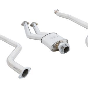 BMW E82 1M 2011+ - Supremo Exhaust System - Stainless Rolled Tips - MR-ABE-BE821M-SRT + MIDPIPE-BE821M-33952