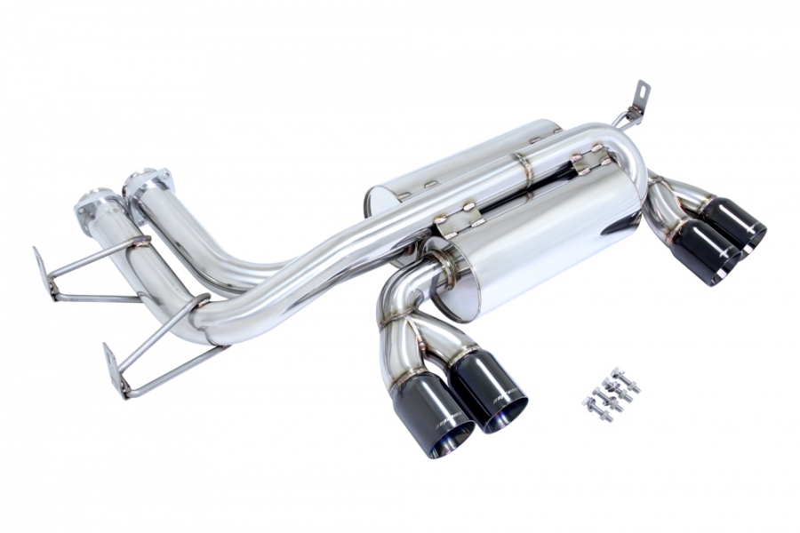 Supremo Exhaust System for BMW E46 M3 01-06 - Black Chrome Rolled Tips