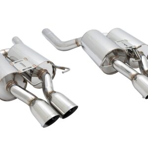 Supremo Exhaust System for BMW E60 M5 05-10 - Stainless Rolled Tips - MR-ABE-BE60M5-R-L + MIDPIPE-BE60M5