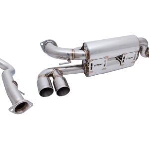 BMW E82 1M 2011+ - Supremo Exhaust System - Stainless Rolled Tips - MR-ABE-BE821M-SRT + MIDPIPE-BE821M-0