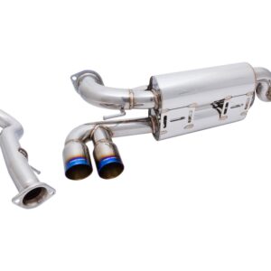 Supremo Exhaust System for BMW E82 1M 2011+ - Burnt Rolled Tips - MR-ABE-BE821M-VO + MIDPIPE-BE821M