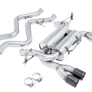 Supremo Exhaust System for BMW E92 M3 08-13 - Black Chrome Rolled Tips