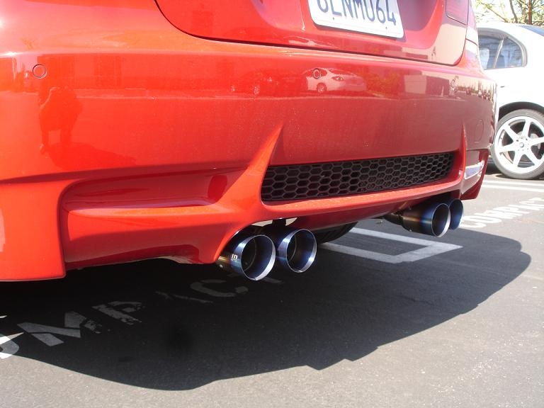 Supremo Exhaust System for BMW E92 M3 08-13 - Blue Titanium Tips - MR-ABE-BE92M3-BT