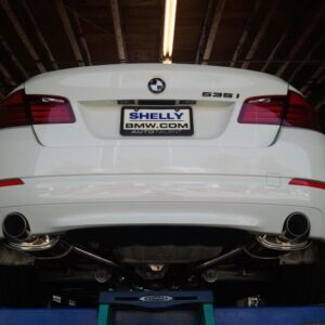 Supremo Exhaust System for BMW F10 5-Series 2011+ - Single Burnt Rolled Tip - MR-ABE-BF10-VO-RR+RL