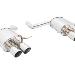 Supremo Exhaust System for BMW F10 2011+ (535i w/ M-Sport Bumper) - Stainless Rolled Tips - MR-ABE-BF10V2-SRT-RR+RL