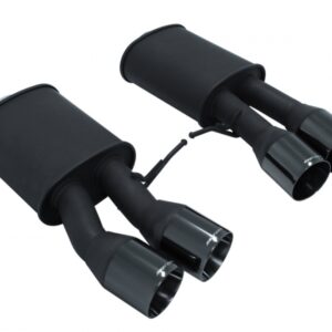 Supremo Exhaust System for BMW F06 M6 Gran Coupe 2014+ / F13 M6 Coupe 2013+ - Black Chrome Rolled Tips