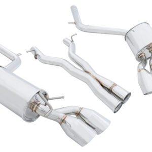 Axle Back for Mercedes Benz C63 AMG 12-15 - Stainless Rolled Tips