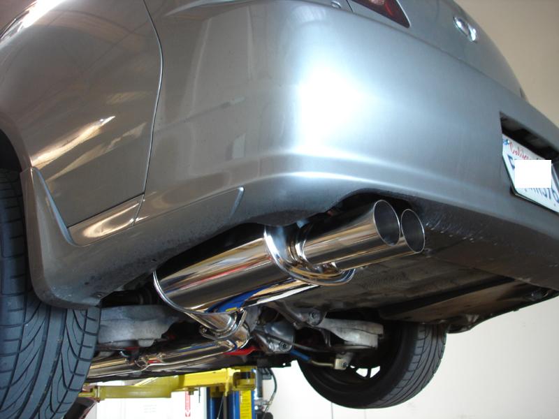 Infiniti G35 Sedan 03-06 (RWD Only) - Stainless Rolled Tips - OE-RS - MR-CBS-IG034D-R+M