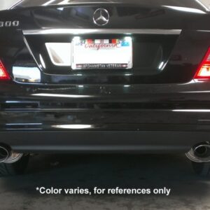 Mercedes Benz C-Class C300/C350 V6 Sedan 08-14 - Stainless Rolled Tips - OE-RS - MR-CBS-W204V6-SRT-R+M