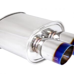 Universal Exhaust M-VO Muffler Dual Burnt Tips