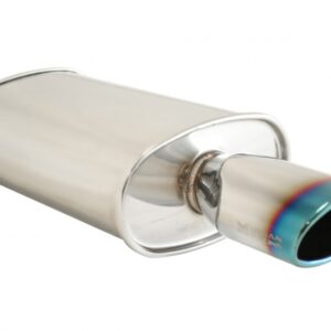 Universal Exhaust O-ST Muffler (Single Oval Burnt Tip)