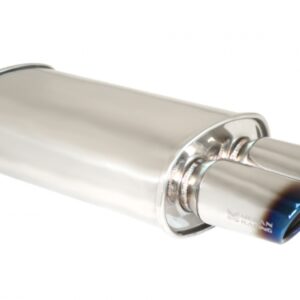 Universal Exhaust O-VA Muffler (Dual Oval Burnt Tips)