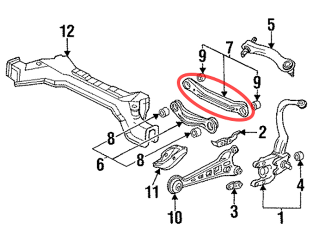 Honda Accord 90-97 Rear Toe Control Arms - MRS-HA-0120 - Image 2