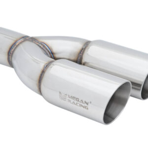 Megan Racing universal Stainless Twin Roll 3" Tips (Driver Side) (Tips only) 15x9.5x5.5 , MSRP $90