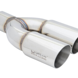 Megan Racing universal Stainless Twin Roll 3" Tips (Passenger Side) (Tips only) 15x9.5x5.5 , MSRP $90
