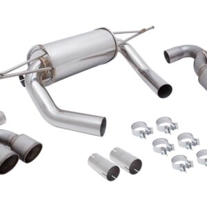 Supremo Exhaust System for BMW M3 (F80) 2015+ / M4 (F82) 2015+ - Raw Metal Tips - MR-ABE-BF82-RM