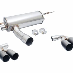 Supremo Exhaust System for BMW 2-Series (F87) - Black Chrome Tips - MR-ABE-BF87-BC