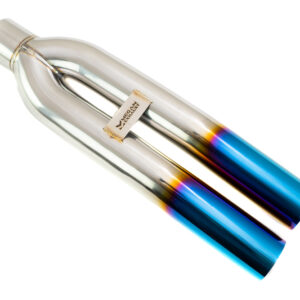 Universal 3" VIP Exhaust Tip "Blast Pipe" Style (weld-on) - Angled - Blue Tip - MR-UT-D3-BT-V2-253881