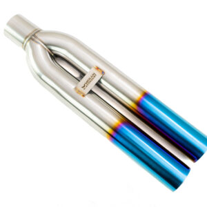 Universal 3" VIP Exhaust Tip "Blast Pipe" Style (weld-on) - Straight - Blue Tip - MR-UT-D3-BT-0