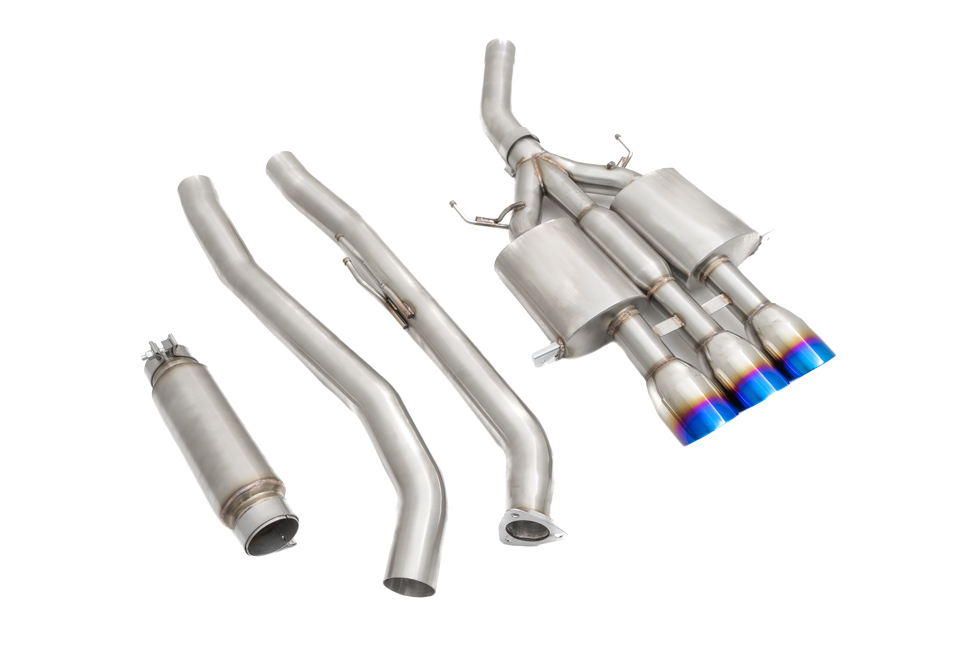 Honda Civic Type-R (FK8) 2017+ Cat-Back Exhaust System (Burnt Tips) - MR-CBS-HC17R-BT-0