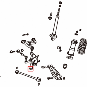 Rear Knuckle Bushings for Lexus IS200 01-05 (Connects to Rear Side Arms) - MRS-LX-0306-255386