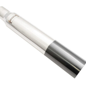 Universal 3" to 4" VIP Exhaust Tips "Blast Pipes" Style - Single - Straight - Black Chrome Tip - MR-UT-S4-BC-254699