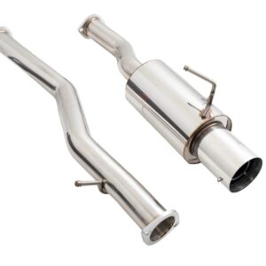 Infiniti G37 08-13 / Q60 14-15 (Coupe, RWD) Single Exit Exhaust System - Stainless Tip - MR-CBS-N7Z-DS + MR-XT-1610-0