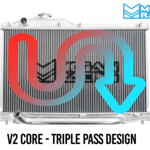 Honda S2000 00-09 V2 Radiator (Triple Pass) - MR-RT-S2K-V2-255349