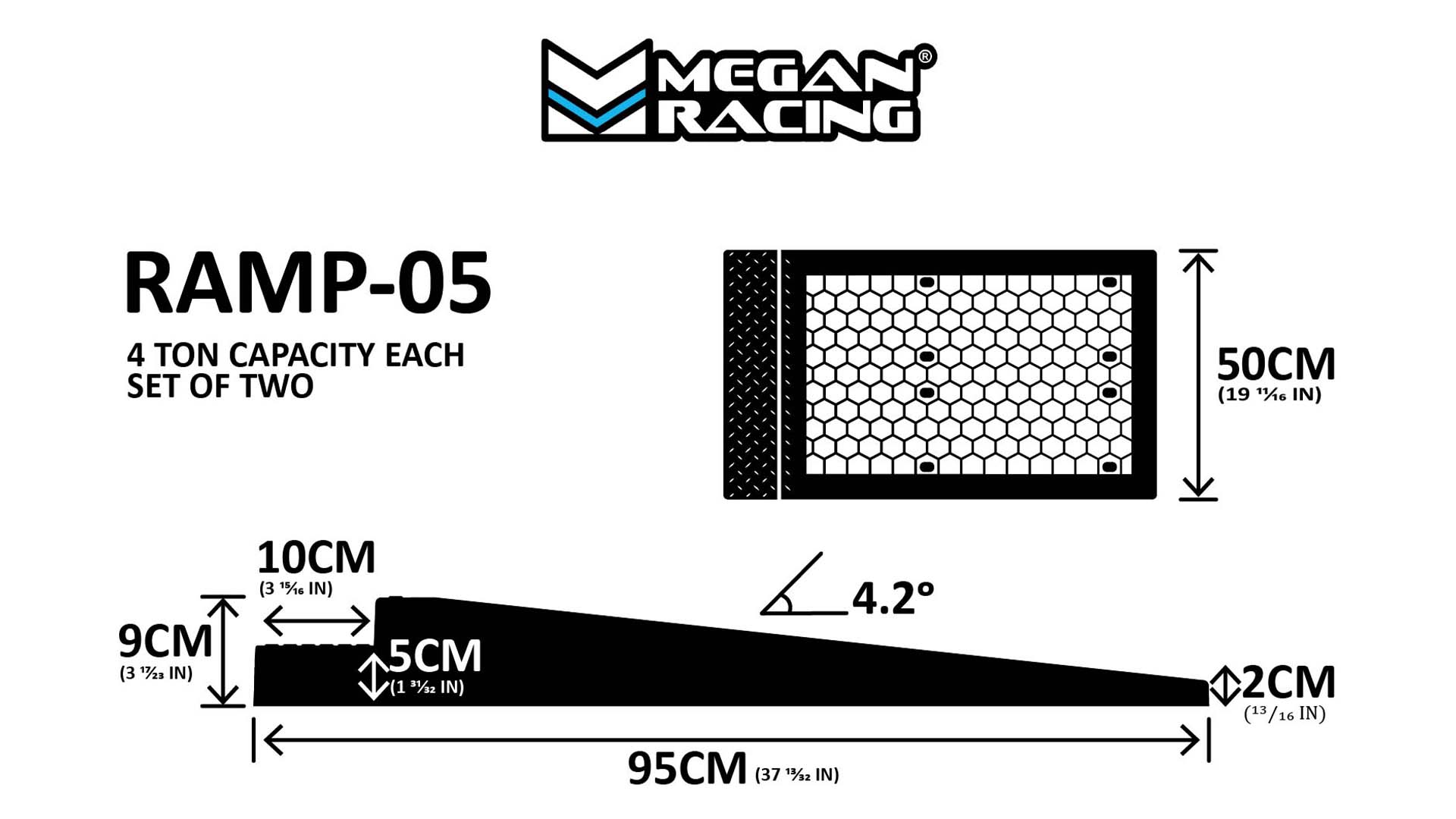 8 Ton Drive-On Trailer Ramps (Set of 2) - MR-RAMP-05 - Image 4